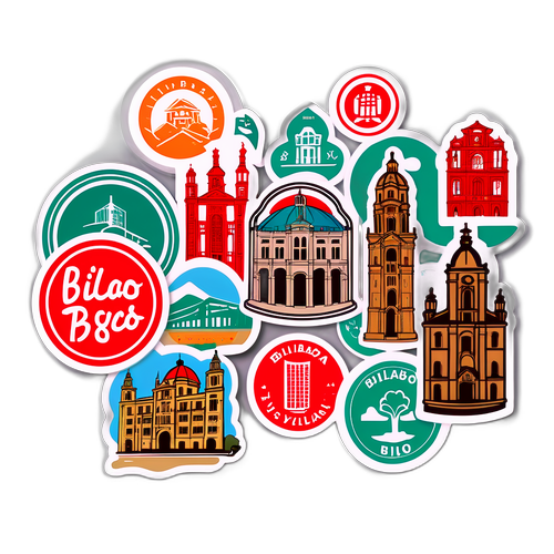 สติกเกอร์ที่แสดงถึงธุรกิจในบิลเบา