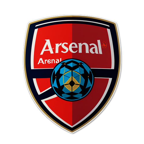 Az Arsenal Dominanciája: Fekete-Vörös Sticker, Ami Minden Szurkolót Magával Ragad!