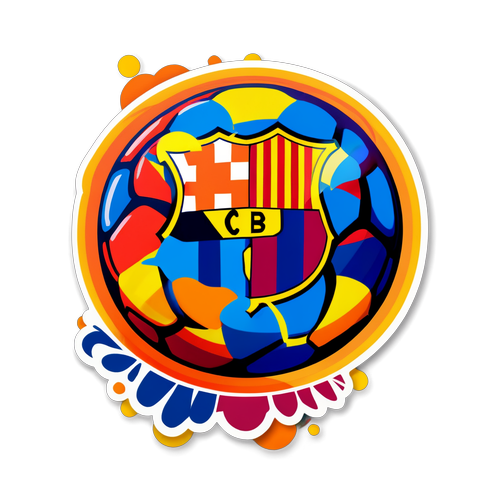 Barcelona vs Valencia Soccer Showdown Sticker