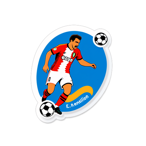 Isang Sticker na Nagpapakita ng Pabula ng Serie A