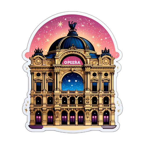 Vue romantique de l'Opéra Garnier