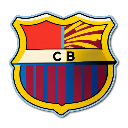 Minimalist Barcelona Emblem Sticker