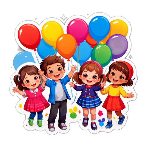 बाल दिवस के लिए स्टिकर