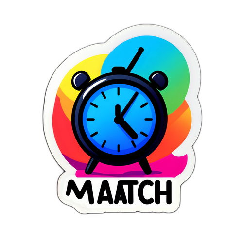 Яркая наклейка с расписанием трансляций на "Матч ТВ"