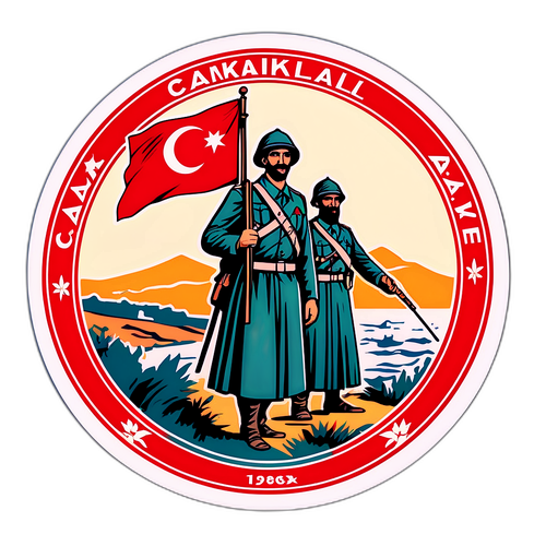 Çanakkale'nin Tarihi ve Doğal Güzellikleri Stickerı