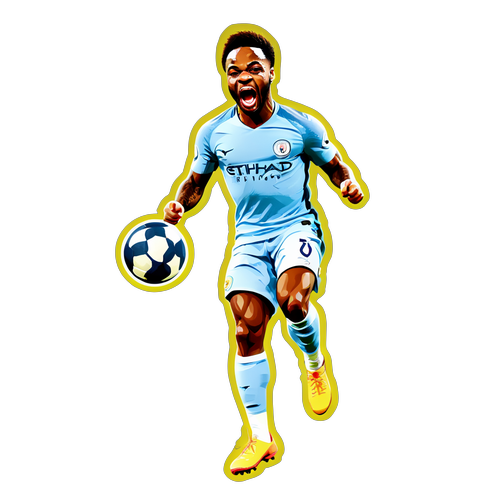 Unleashing Fury: Raheem Sterling's Unforgettable Kick Captured!