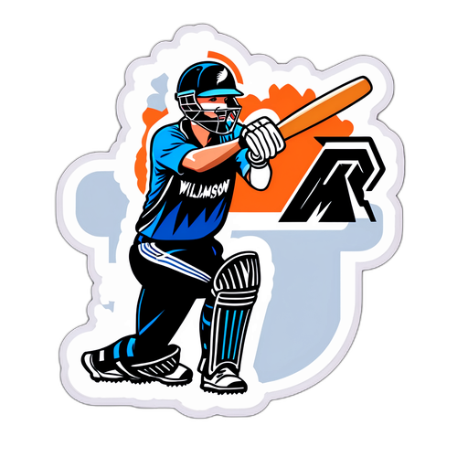 क्रिकेट स्टार केन विलियमसन का स्टिकर
