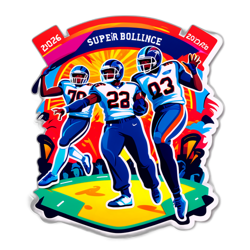 Vibrant Super Bowl Halftime 2026 Sticker