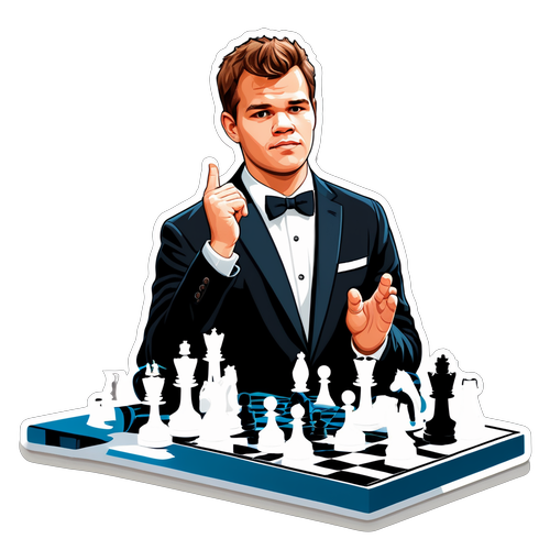 Magnus Carlsen Sakk Sticker