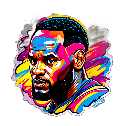 Portret LeBrona Jamesa w akcji