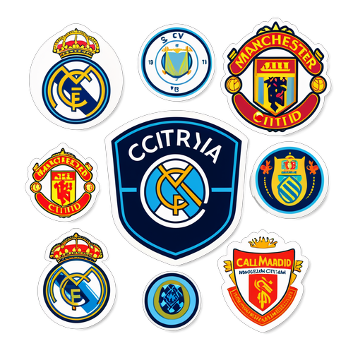 Fotbollsstickers: Real Madrid och Manchester City