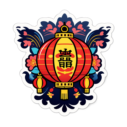 庆祝中国传统节日的贴纸