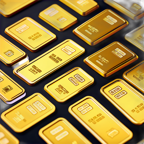 สติ๊กเกอร์ราคาทองคำ featuring gold bars