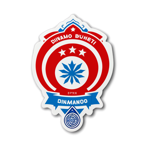 Sticker cu logo-ul echipei Dinamo București