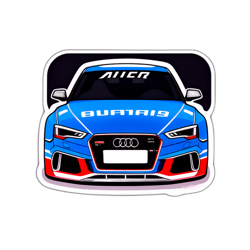 Sticker inspirowany samochodami wyścigowymi: Audi RS5