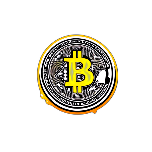 Bitcoin Sticker med Inspirerande Citat