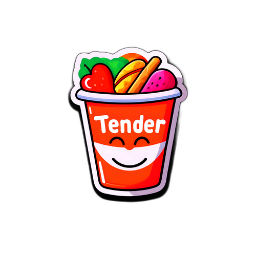 Adesivo de Afeto para App de Entrega