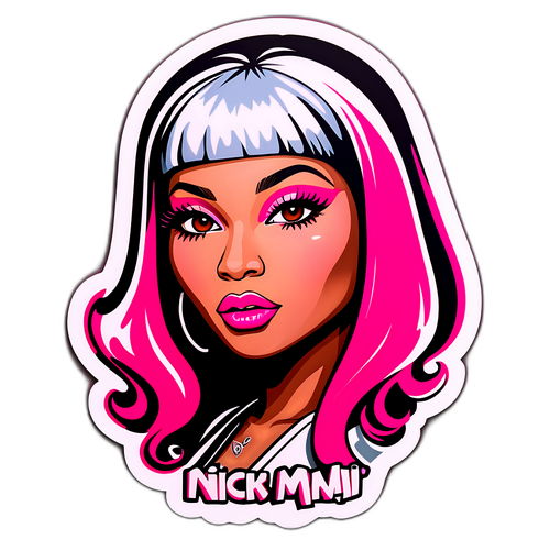 Stylizovaný portrét Nicki Minaj