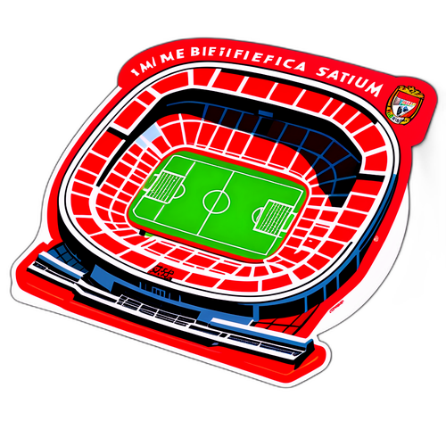 Sticker van het Benfica Stadion