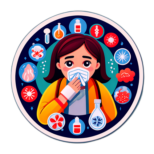 流感症狀插圖