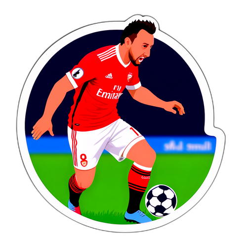 Ka sticker van Santi Cazorla in actie