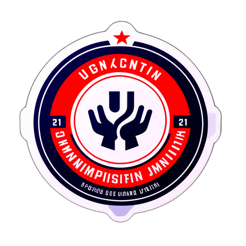 U21 EM Logo med Elementer af Enhed og Ungdomssportsånd