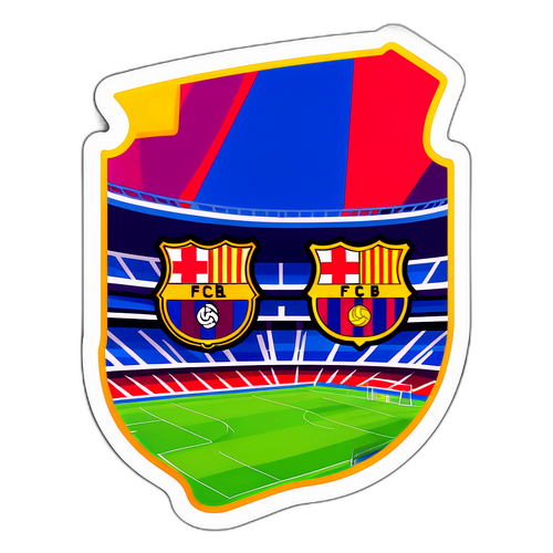 Stiker Rivalitas Real Madrid dan Barcelona