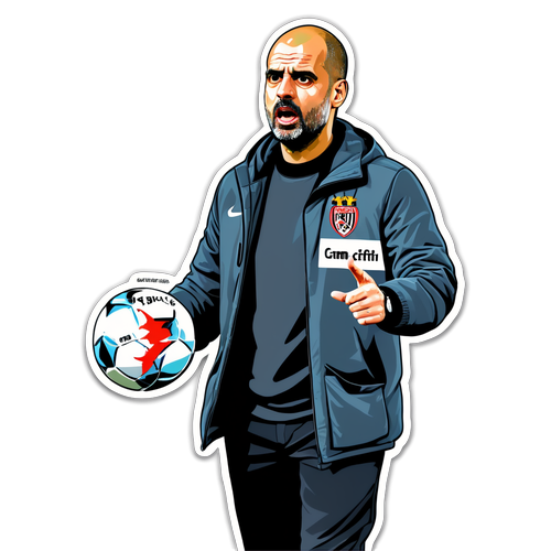 Pep Guardiola dengan Papan Tactical