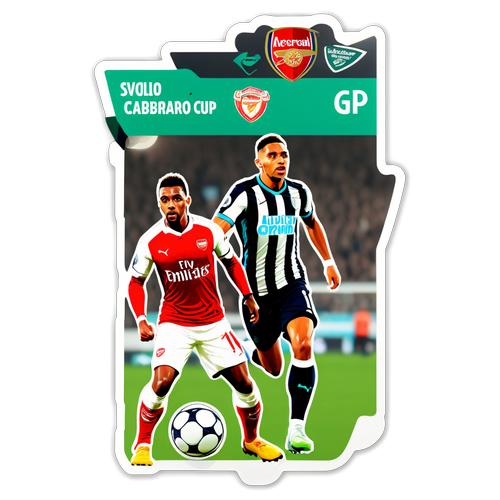 Stiker Pertandingan Newcastle vs Arsenal