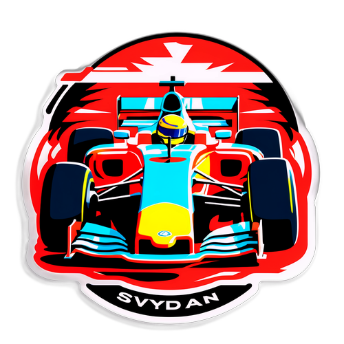 Filmowy naklejka F1: Prędkość i Adrenalina