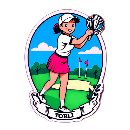 伊藤園レディースゴルフトーナメント優勝者のイラスト