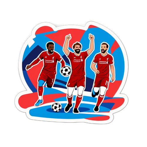 利物浦與紐卡斯爾比賽靈感的貼紙
