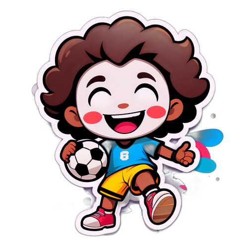 Mchoro wa Mbeumo akicheza Mpira