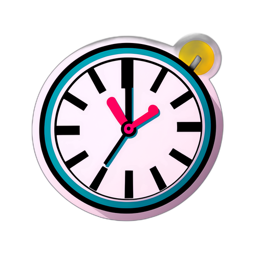 Bir Saat Sembolü ile HMGS Açıklamaları İçin Heyecanlı Bekleyişi Temsil Eden Tasarım