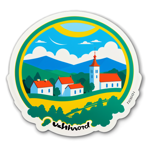 Весела наклейка з позитивною атмосферою для Ужгорода