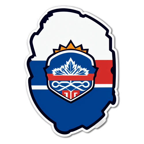 Jääkiekkojoukkueen logo ja Suomen lipun värit