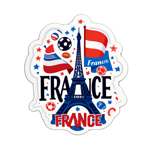 Sticker cu cuvântul 'France'