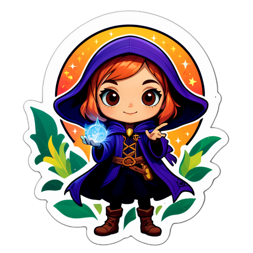 Samolepka s kouzelnickým charakterem