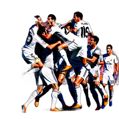 Actionfylt scene fra Real Madrid vs. Valencia