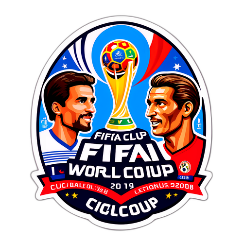 Emblem Piala Dunia Kelab FIFA dengan Legenda Bola Sepak