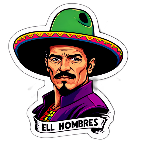 Sticker Dramatic cu Antonio Banderas ca Personaj Misterios