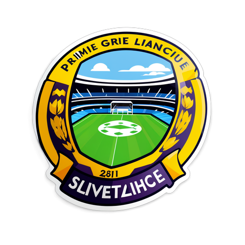 Sticker cu peisaj stilizat al Premier League