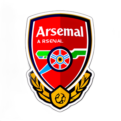 아스널 팬을 위한 멋진 티셔츠 디자인 스티커