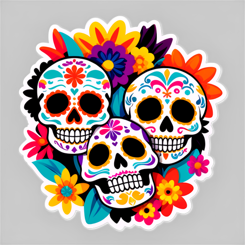 Illustration de la célébration mexicaine du Día de los Muertos