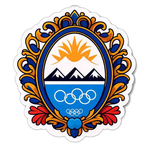 Milan-Cortina 2026 Olimpiai Embléma Sticker