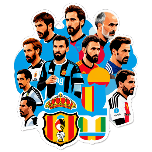 Stiker Berwarna-warni 'LaLiga'