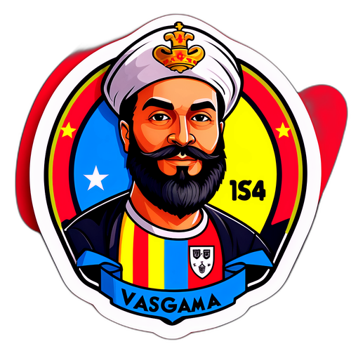 Ilustración creativa de la camiseta de Vasco da Gama