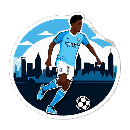 Mchezaji wa Manchester City akipiga mpira