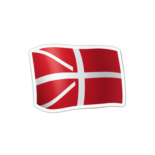 Dansk Flag Sticker