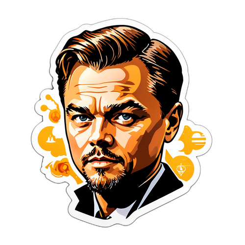 Leonardo DiCaprio's Iconic Roles Sticker